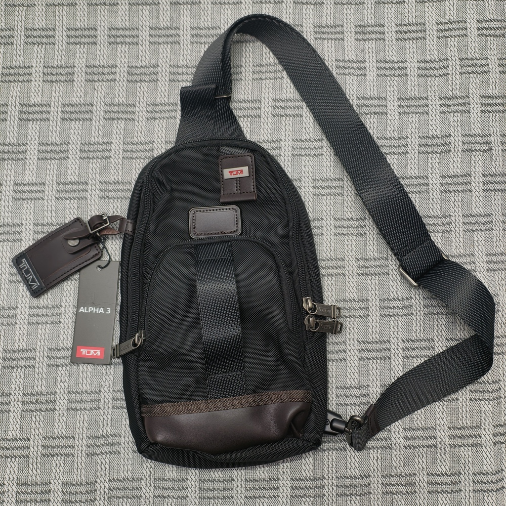 Tumi Alpha Bravo Anti-Theft Chest Sling Bag | Tactical Black Crossbody